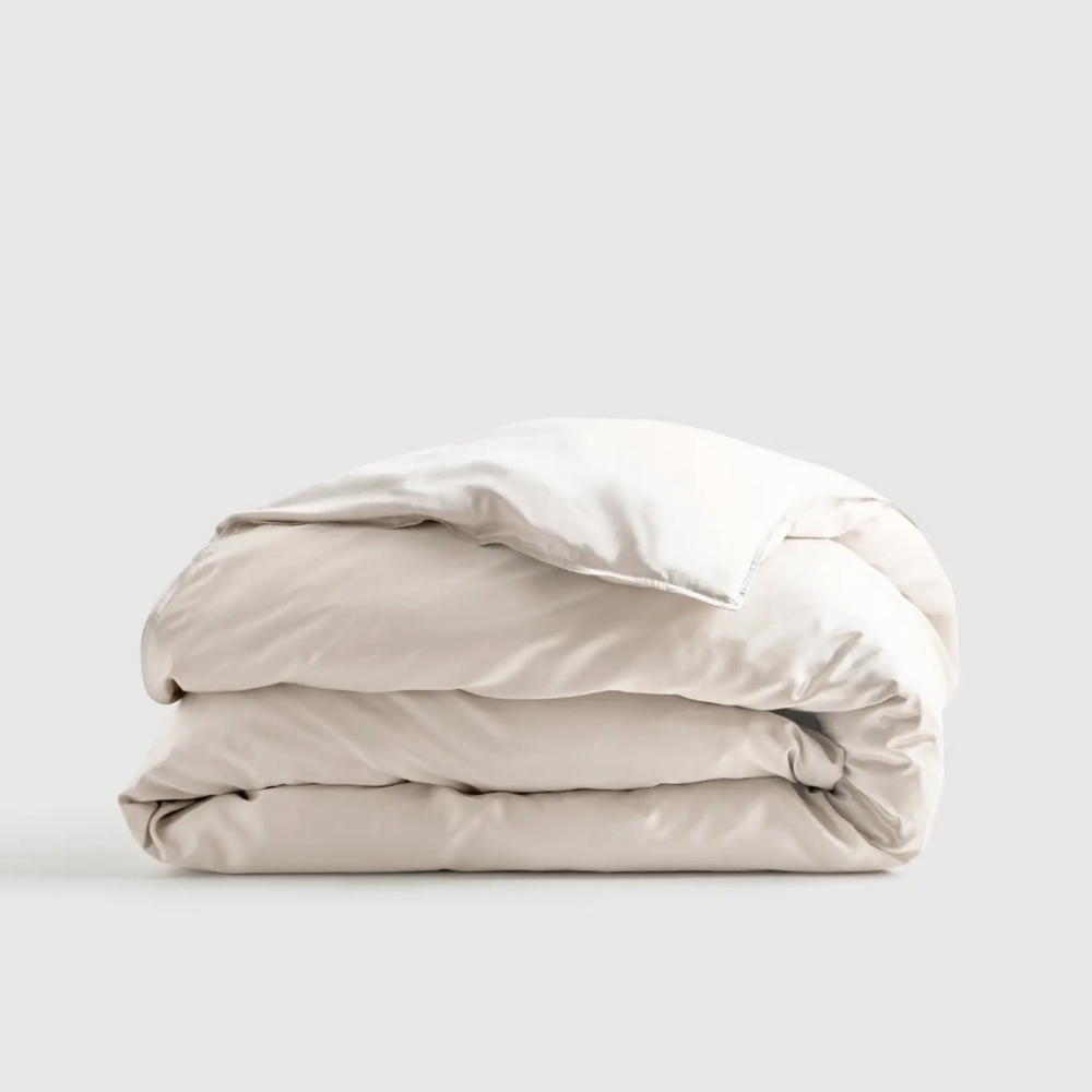 Quince 100% Organic Vicose Bamboo -Sand Duvet Cover! King/ Cal King(545)